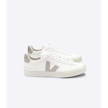 Men's Veja CAMPO CHROMEFREE Low Tops Sneakers White/Beige | SG 203KOR